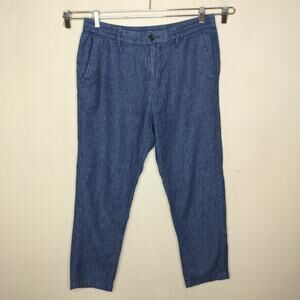 Banana Republic Mason Athletic Tapered Pants 34 X 28 Linen Blend